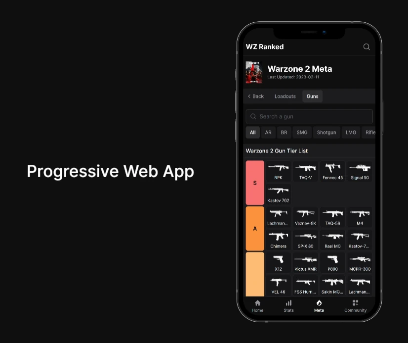 WZ Ranked is a Progressive Web App